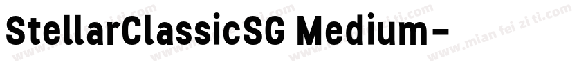 StellarClassicSG Medium字体转换
